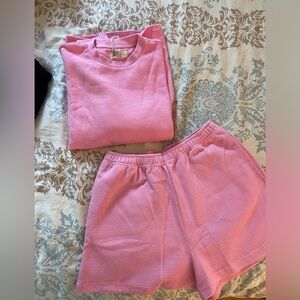 Brunette the Label Bubblegum Pink Waffle Set